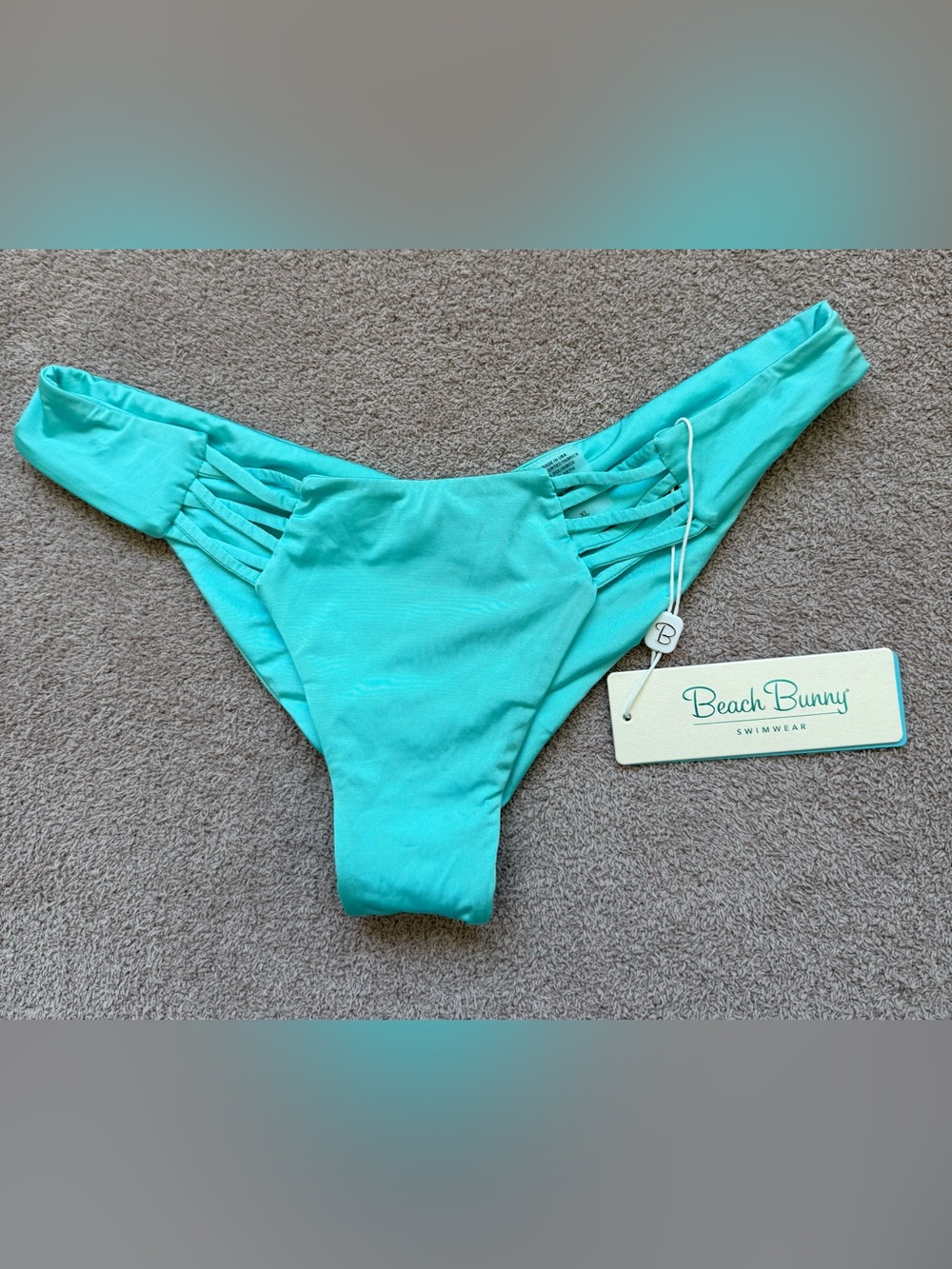 NEW - BEACH BUNNY - Bunny Basics Skimpy Bottom - AQUA